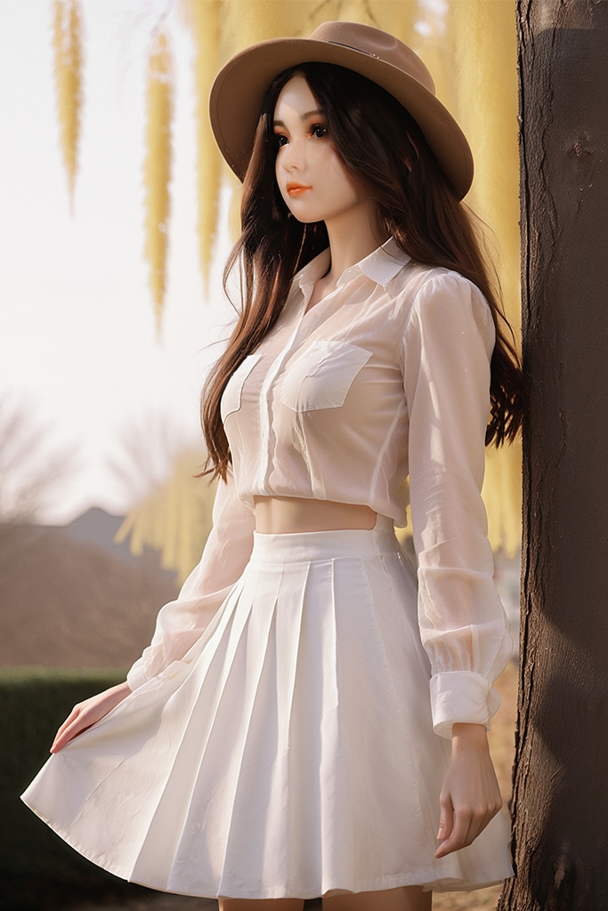 148cm/4ft10 C-Cup Hybrid Sex Doll, Head #AB2 - 图片 9