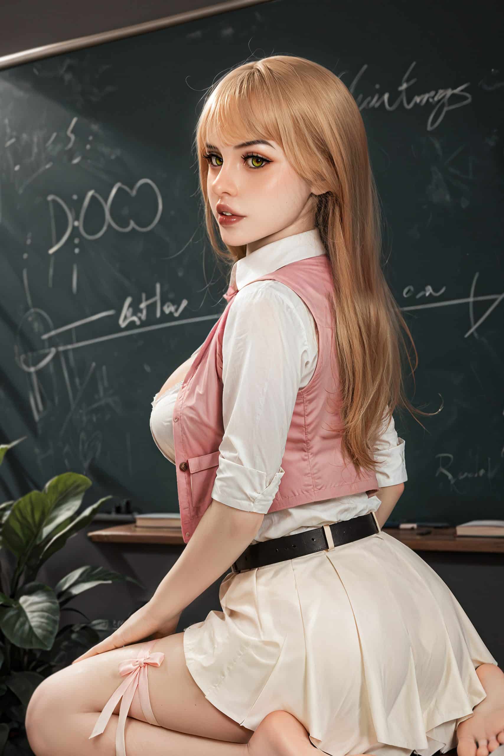 150cm/4ft11 F-Cup Hybrid Sex Doll Grace, Head #AB26 (ROS) - 图片 12