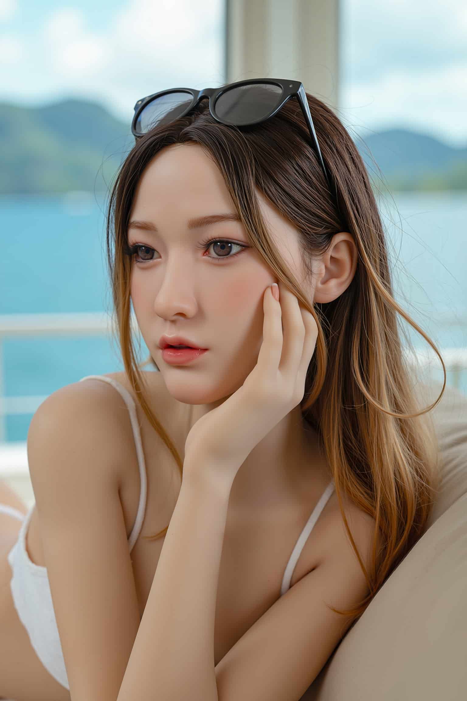 150cm/4ft11 F-Cup Hybrid Sex Doll, Head #AB22 - 图片 8