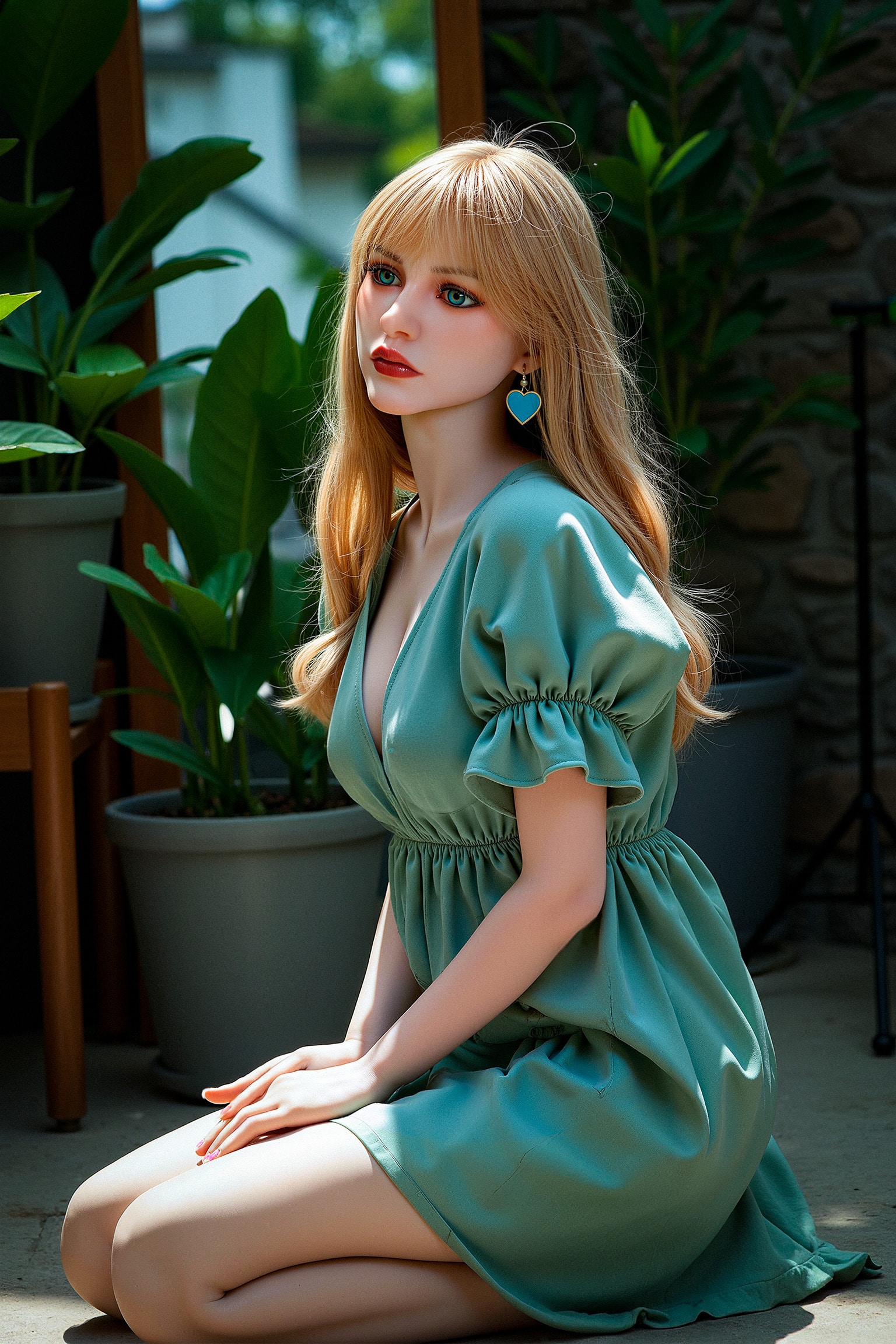 150cm/4ft11 F-Cup Hybrid Sex Doll, Head #AB27 (ROS) - 图片 10