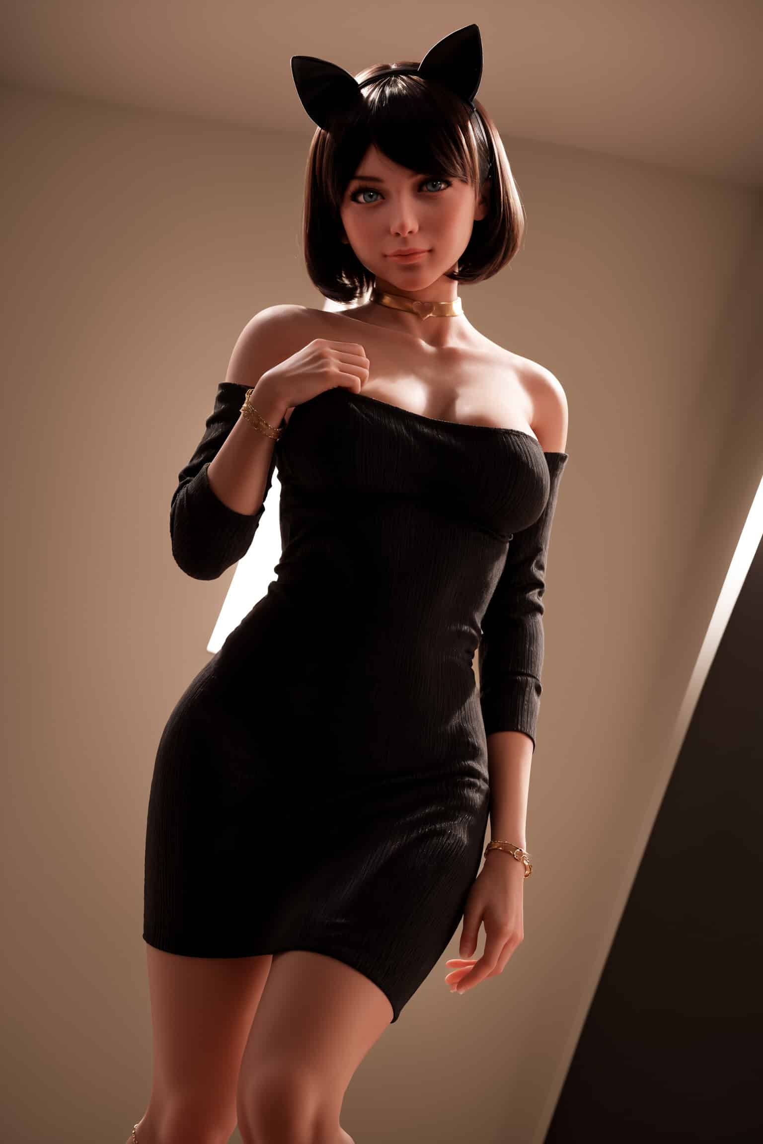 151cm/4ft11 F-Cup Hybrid Sex Doll, Head #AB17 (ROS)