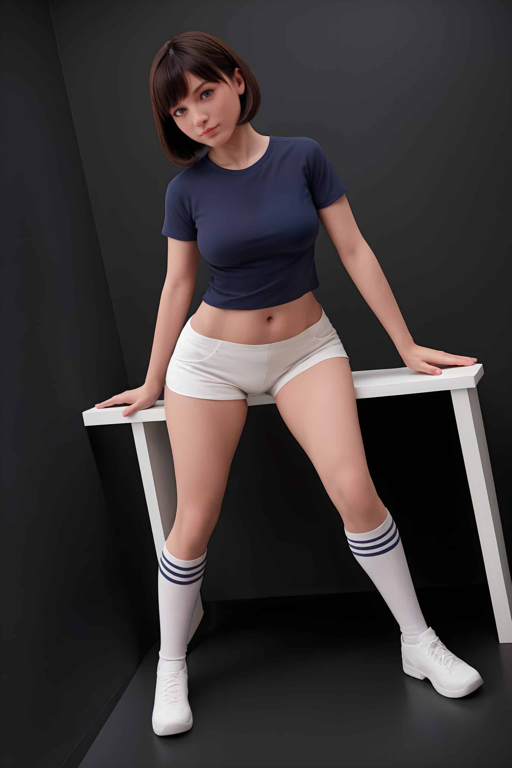151cm/4ft11 F-Cup Hybrid Sex Doll, Head #AB17 (ROS) - 图片 10