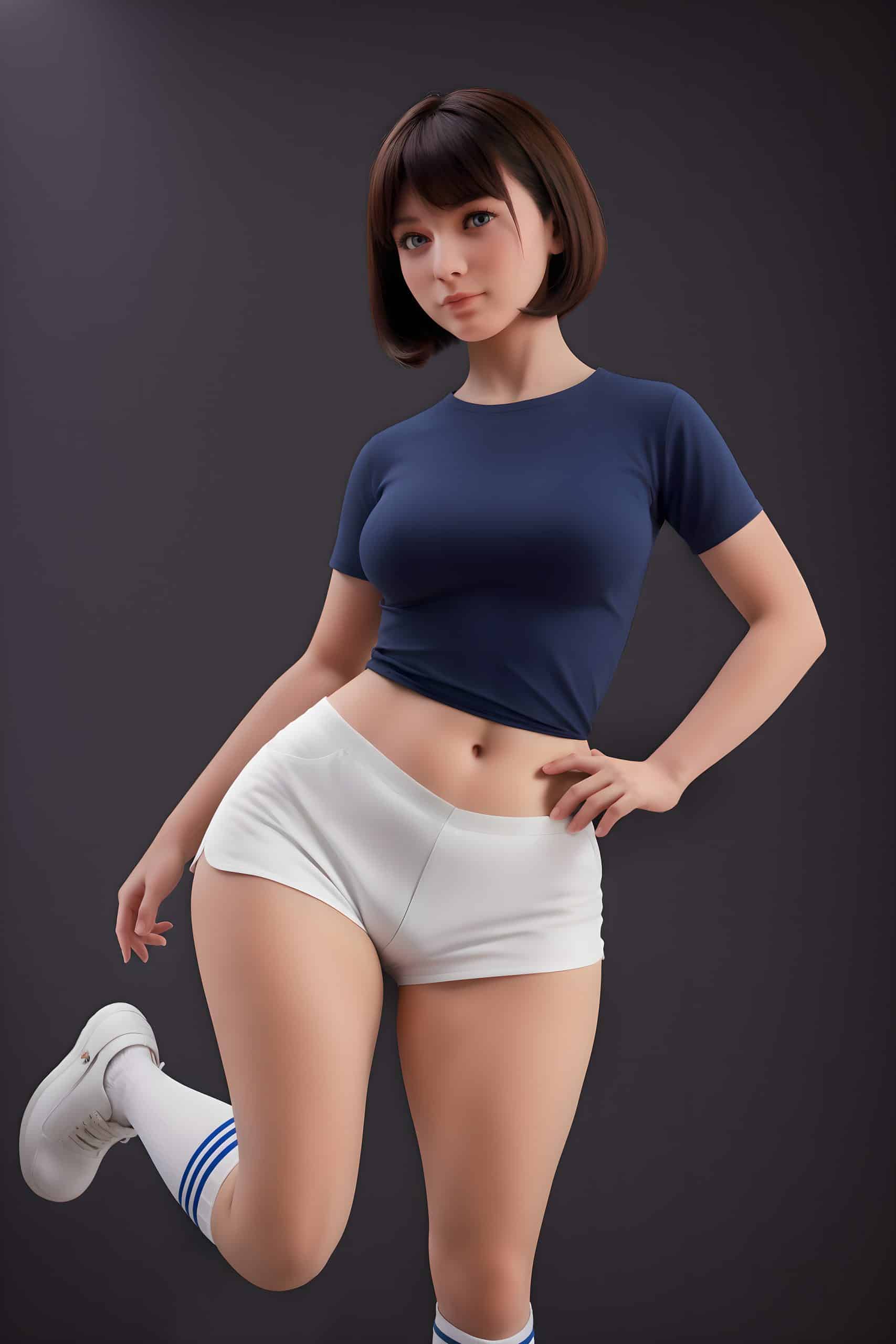 151cm/4ft11 F-Cup Hybrid Sex Doll, Head #AB17 (ROS) - 图片 4