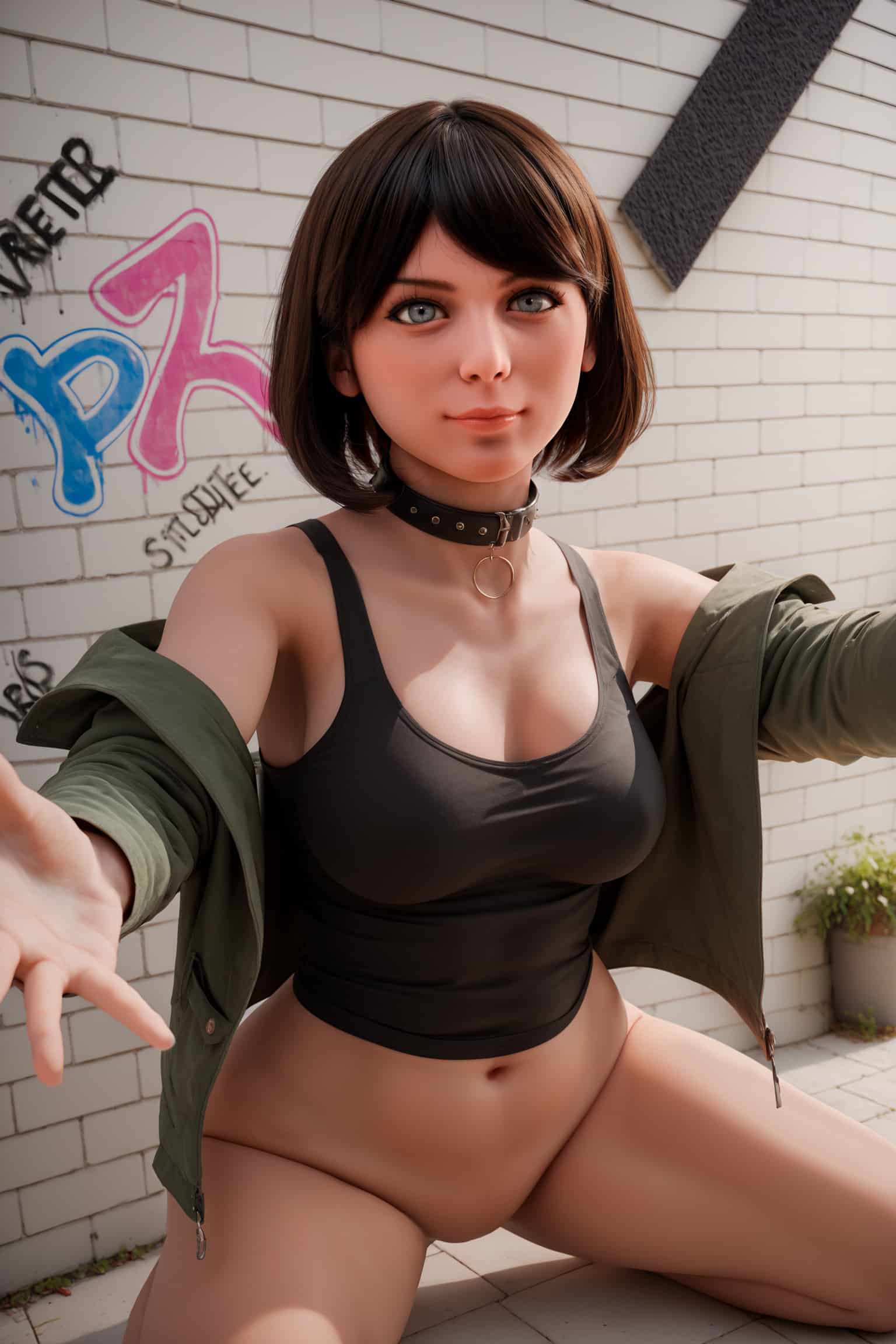 151cm/4ft11 F-Cup Hybrid Sex Doll, Head #AB17 (ROS) - 图片 6