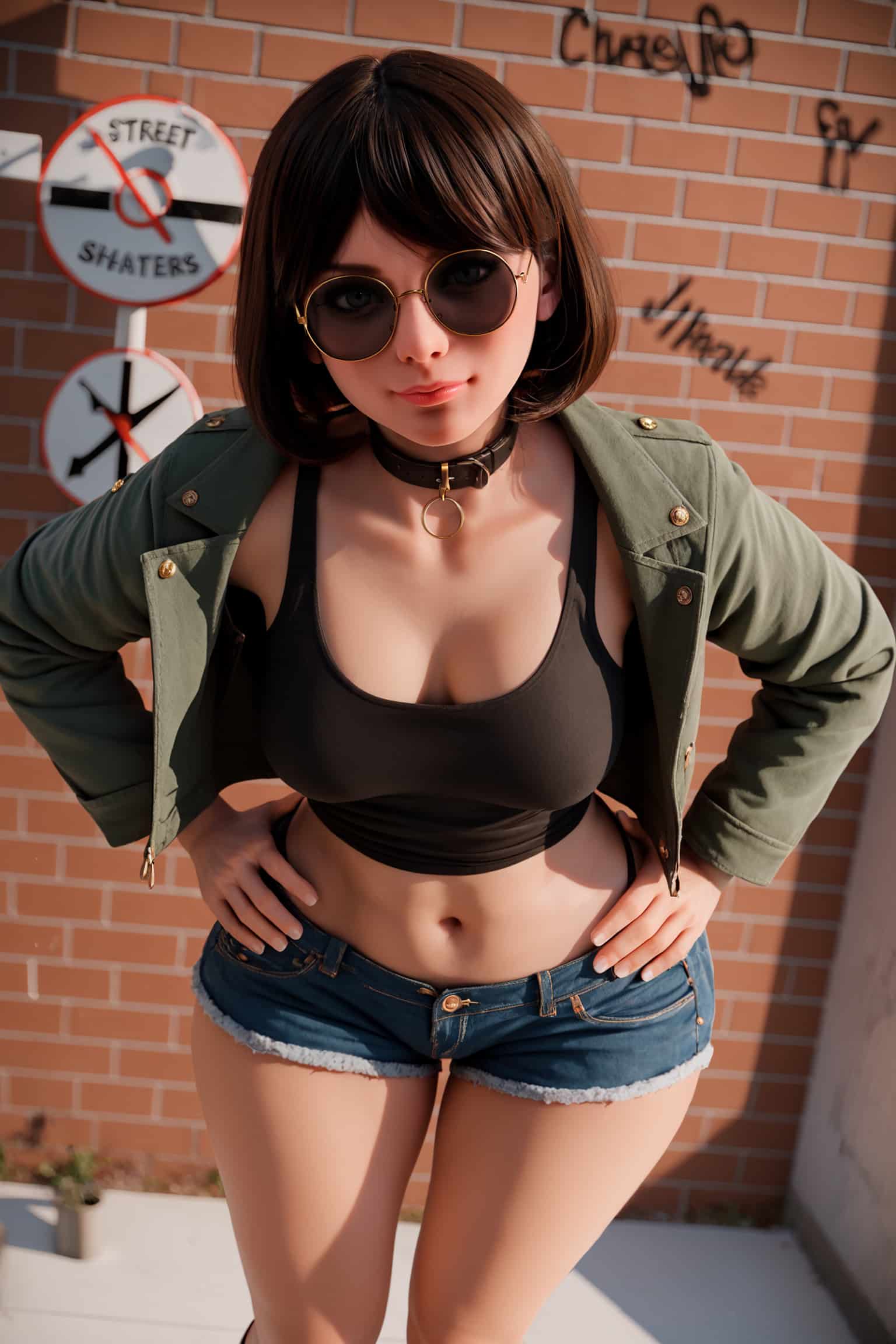 151cm/4ft11 F-Cup Hybrid Sex Doll, Head #AB17 (ROS) - 图片 7