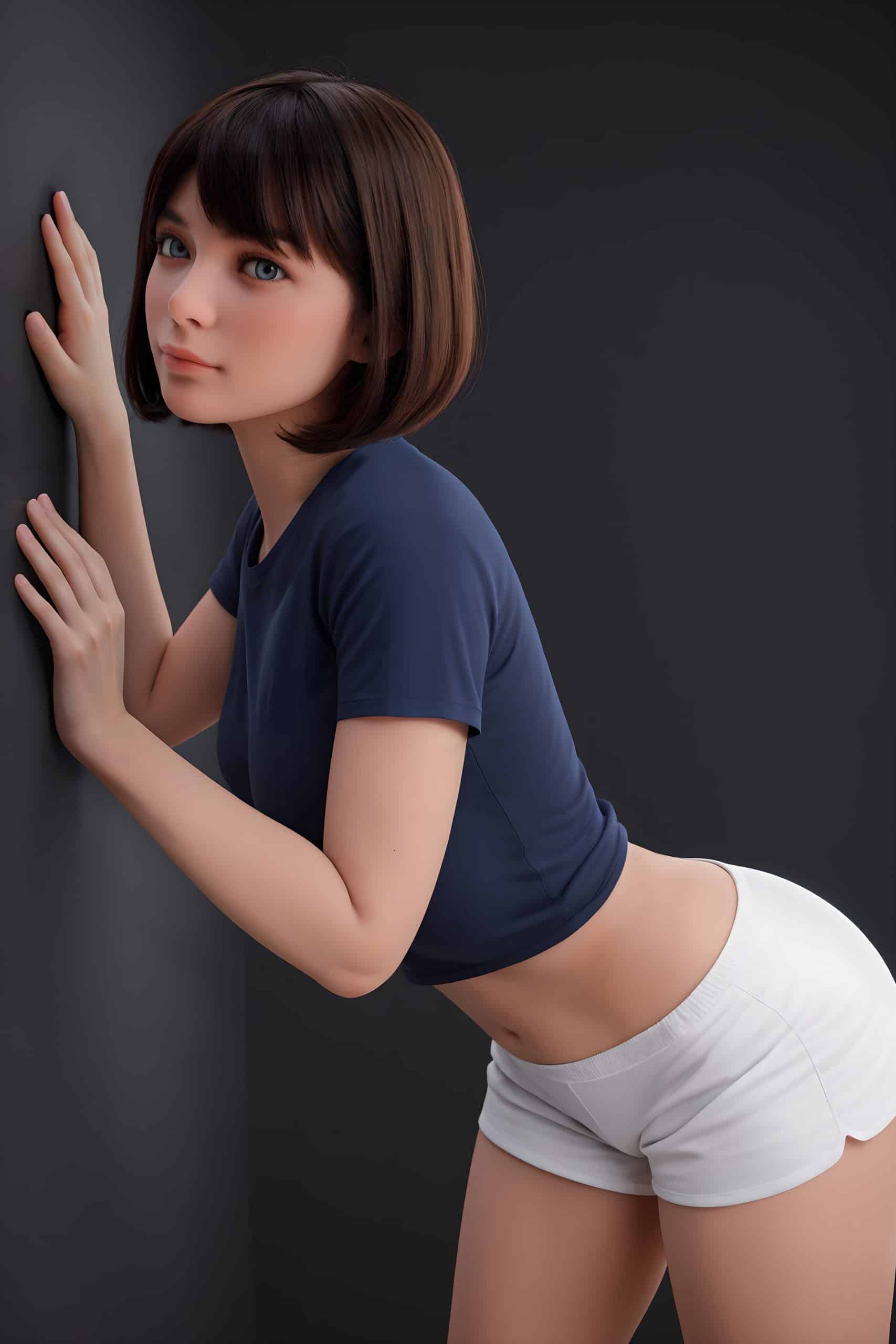 151cm/4ft11 F-Cup Hybrid Sex Doll, Head #AB17 (ROS) - 图片 7