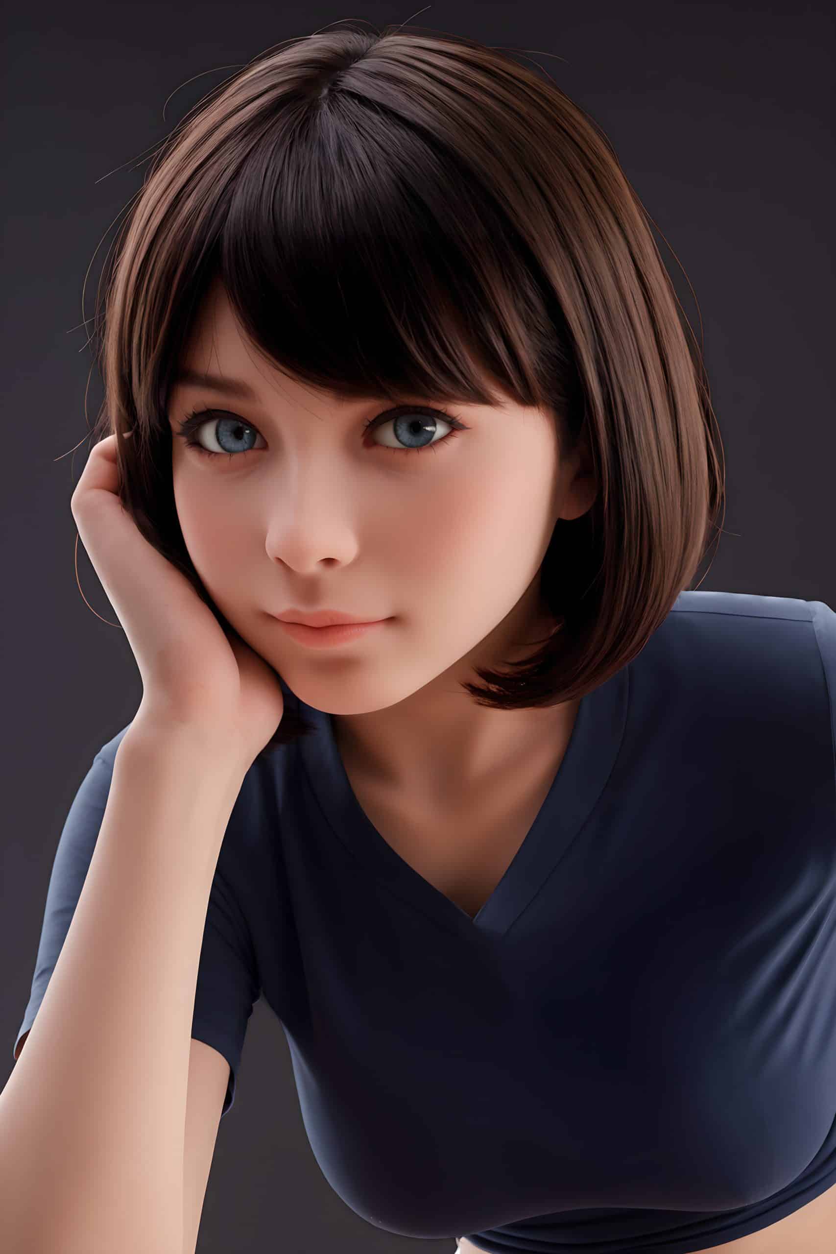 151cm/4ft11 F-Cup Hybrid Sex Doll, Head #AB17 (ROS) - 图片 9