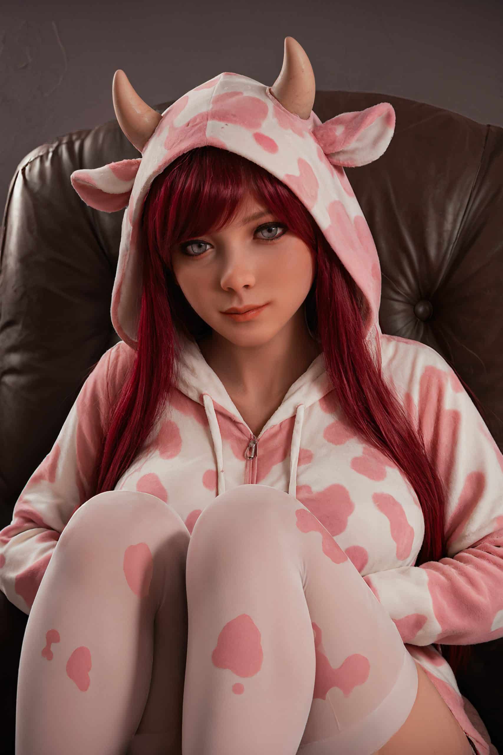 151cm/4ft11 F-Cup TPE Sex Doll, Head #AB17 - 图片 10