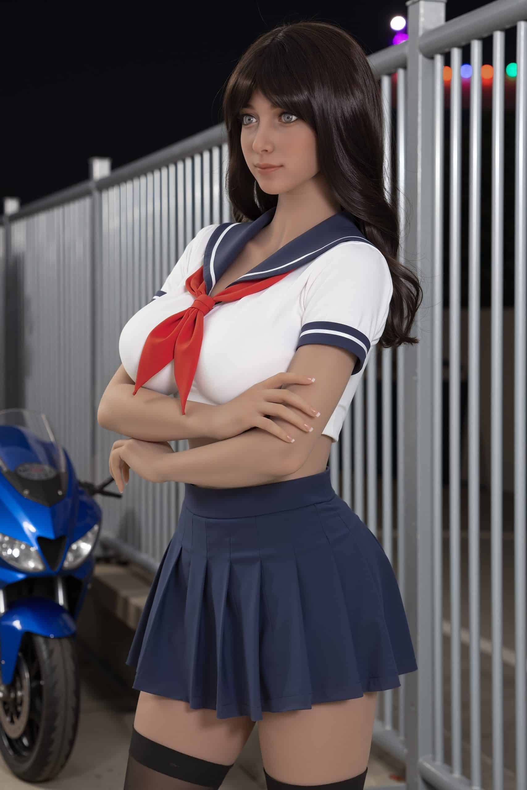 153cm/5ft H-Cup TPE Sex Doll, Head #AB17 - 图片 10