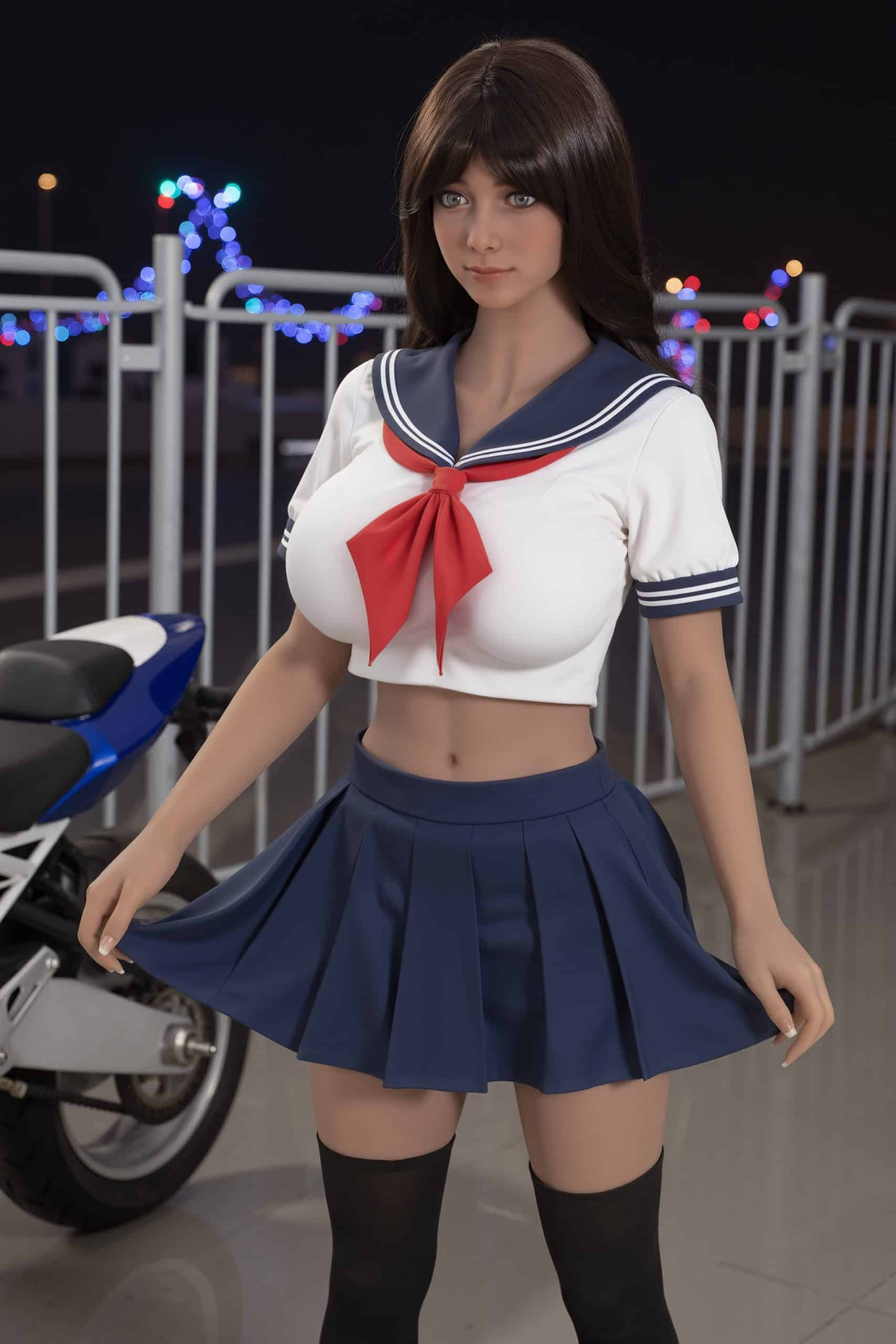153cm/5ft H-Cup TPE Sex Doll, Head #AB17 - 图片 11