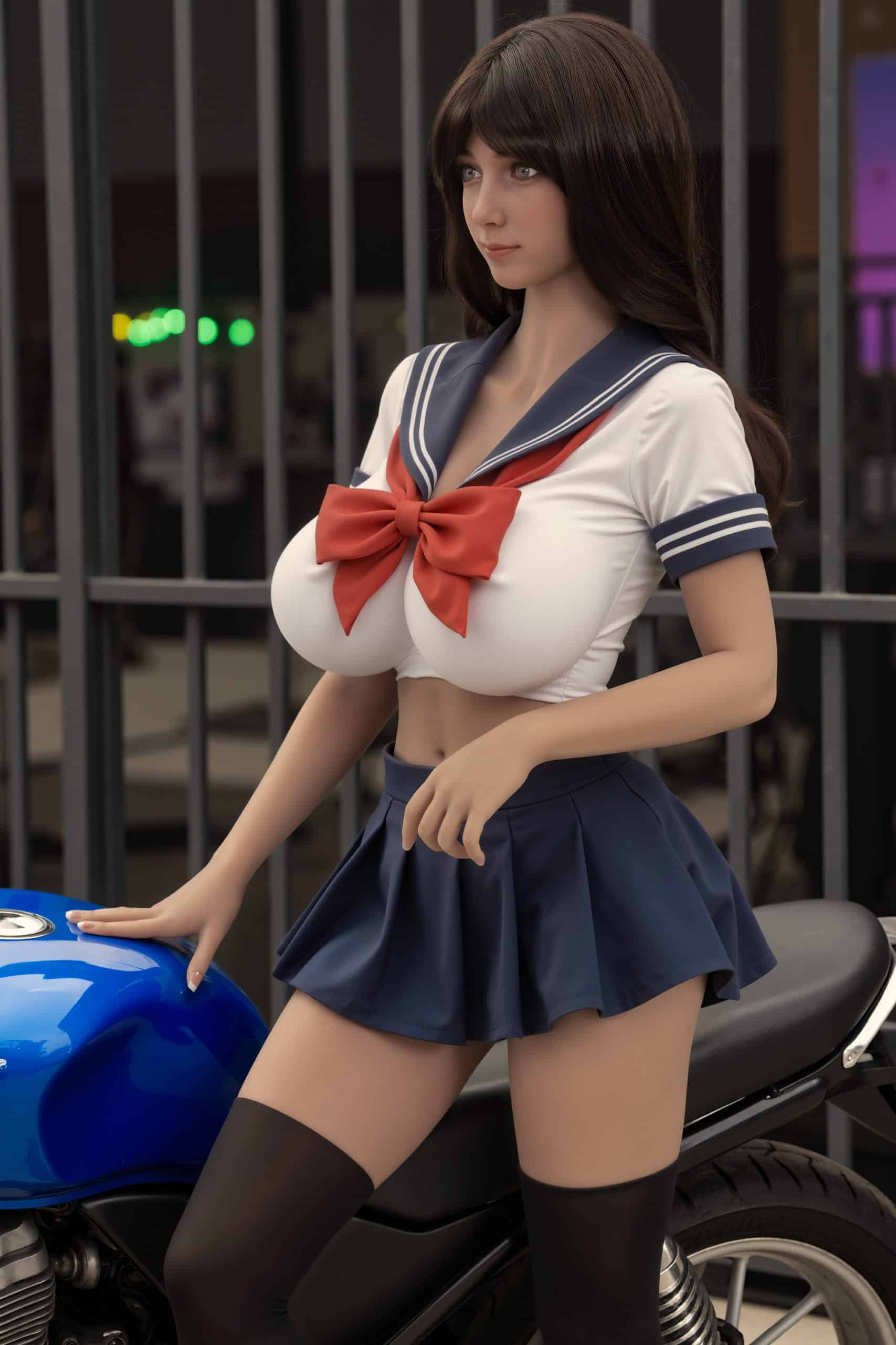 153cm/5ft H-Cup TPE Sex Doll, Head #AB17 - 图片 7