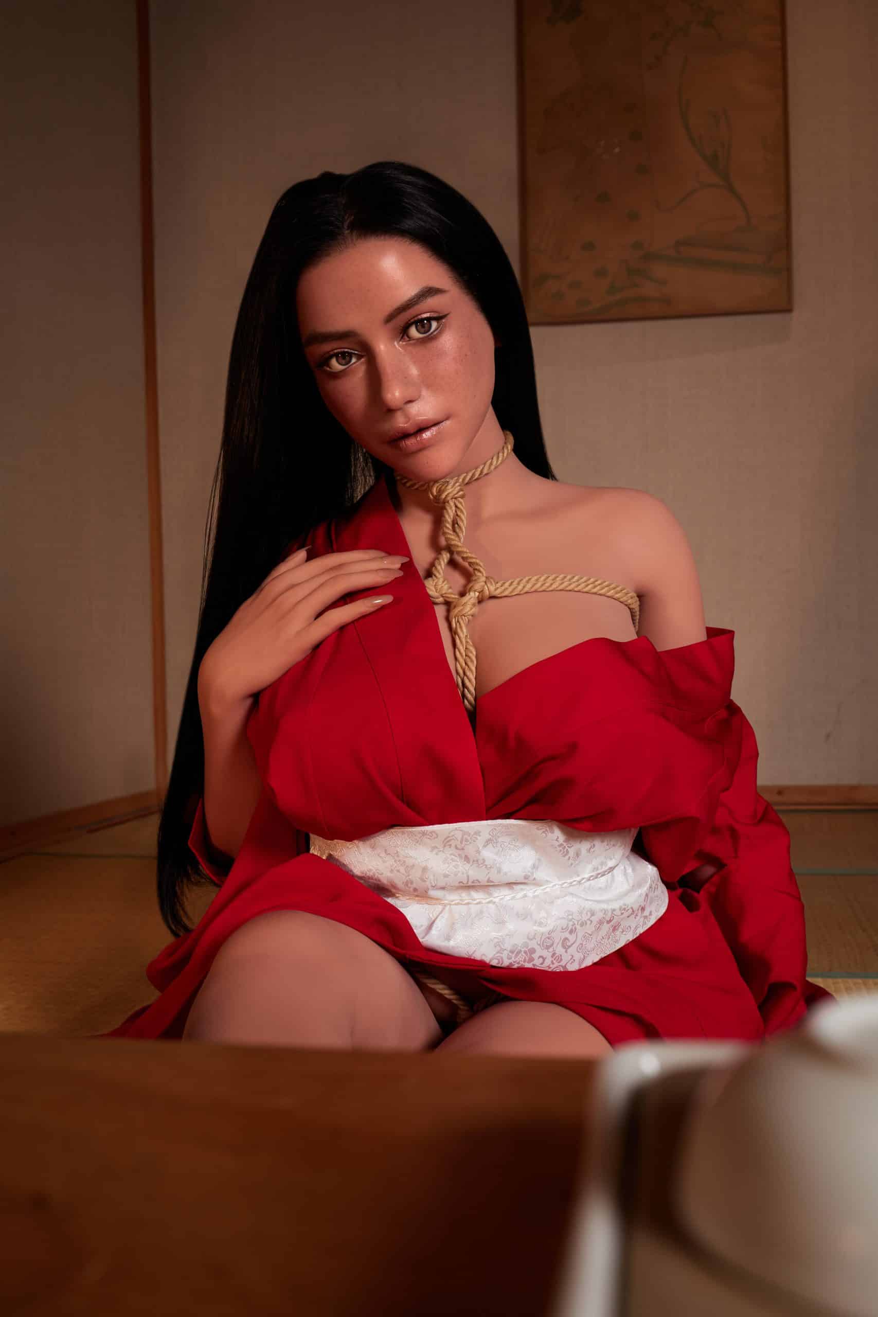 154cm/5ft1 E-Cup Hybrid Sex Doll, Head #Tasha (ROS) - 图片 8