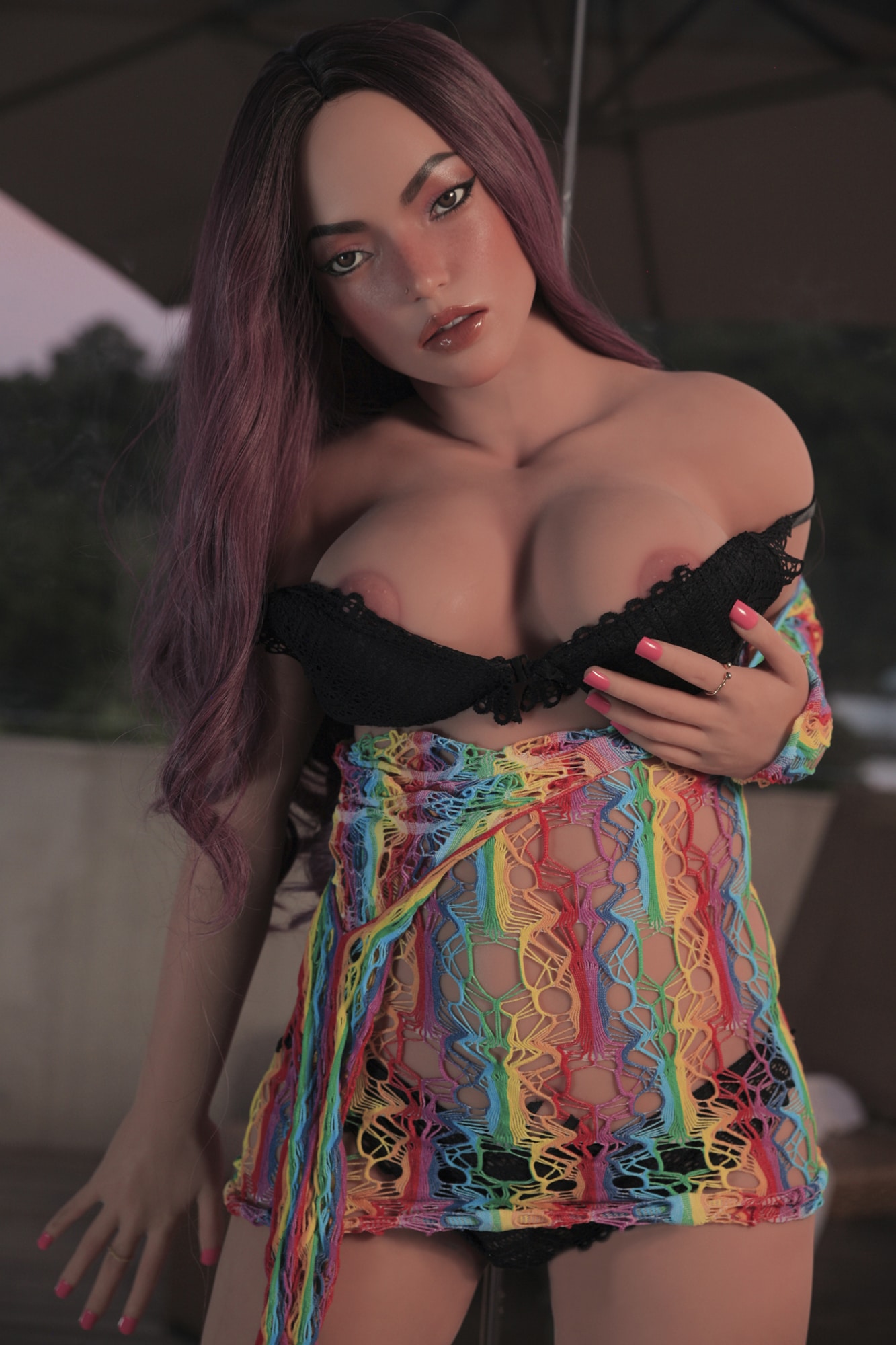 155cm/5ft1 D-Cup Hybrid Sex Doll, Head #Ginny (ROS) - 图片 11