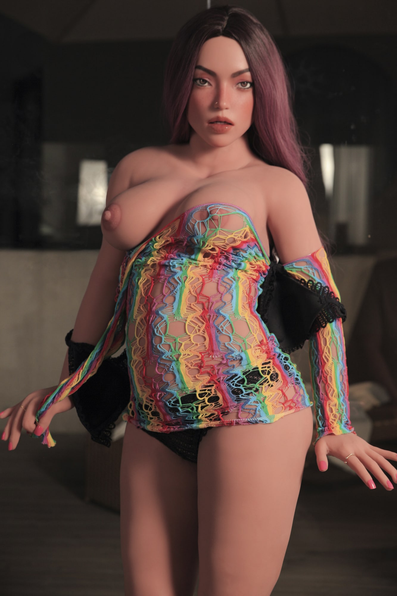 155cm/5ft1 D-Cup Hybrid Sex Doll, Head #Ginny (ROS) - 图片 12