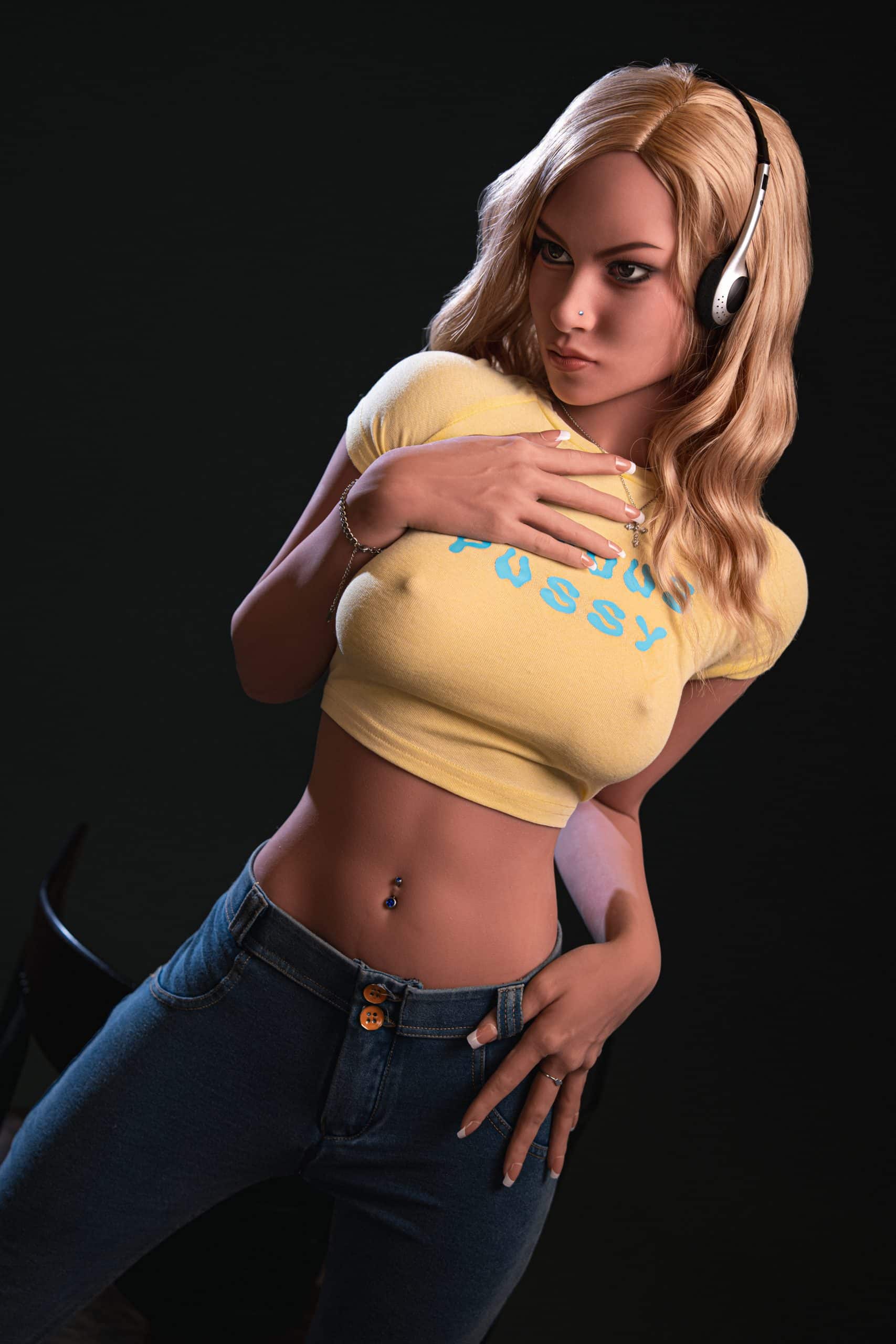 157cm/5ft2 D-Cup TPE Sex Doll, Head #AB16