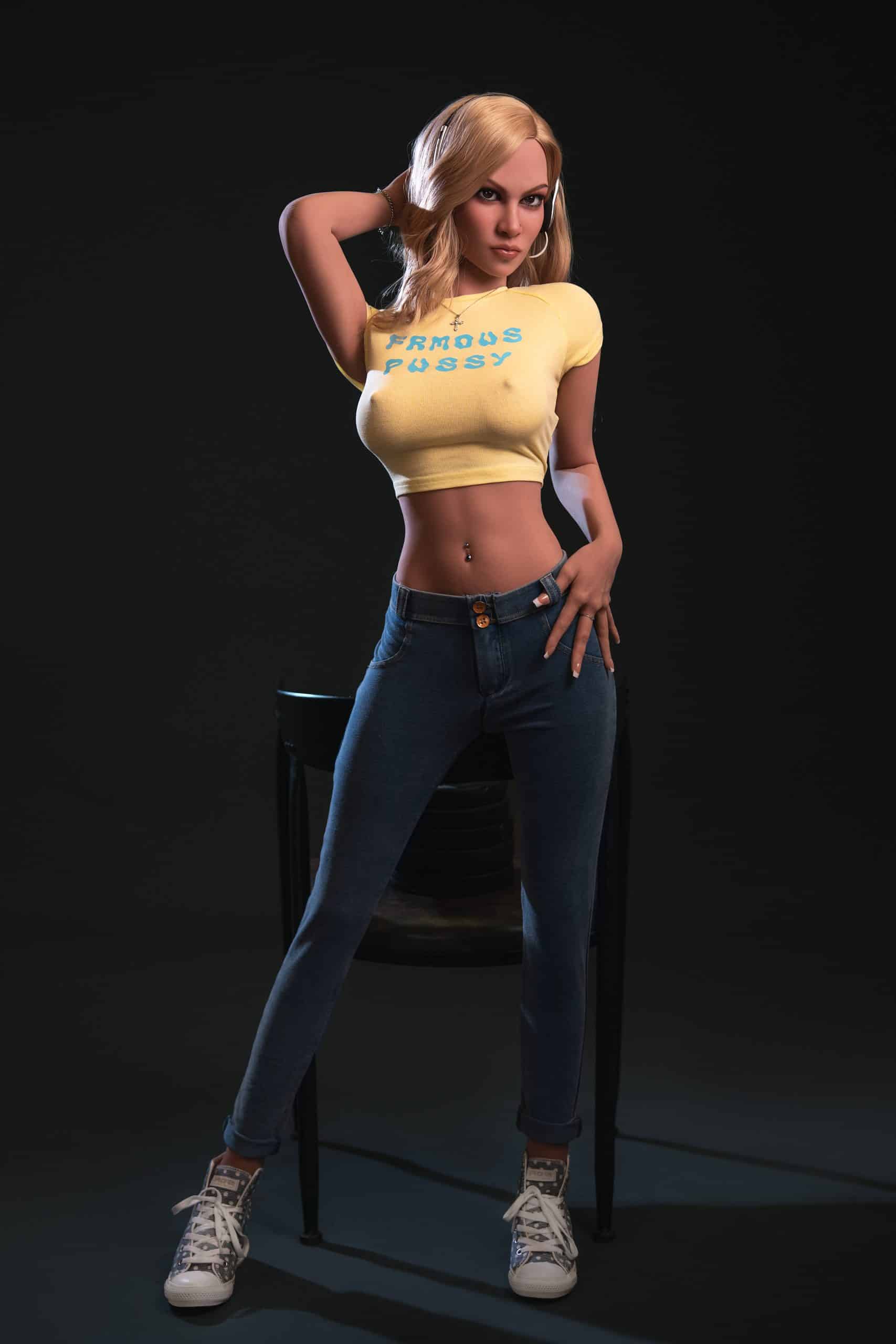 157cm/5ft2 D-Cup TPE Sex Doll, Head #AB16 - 图片 12