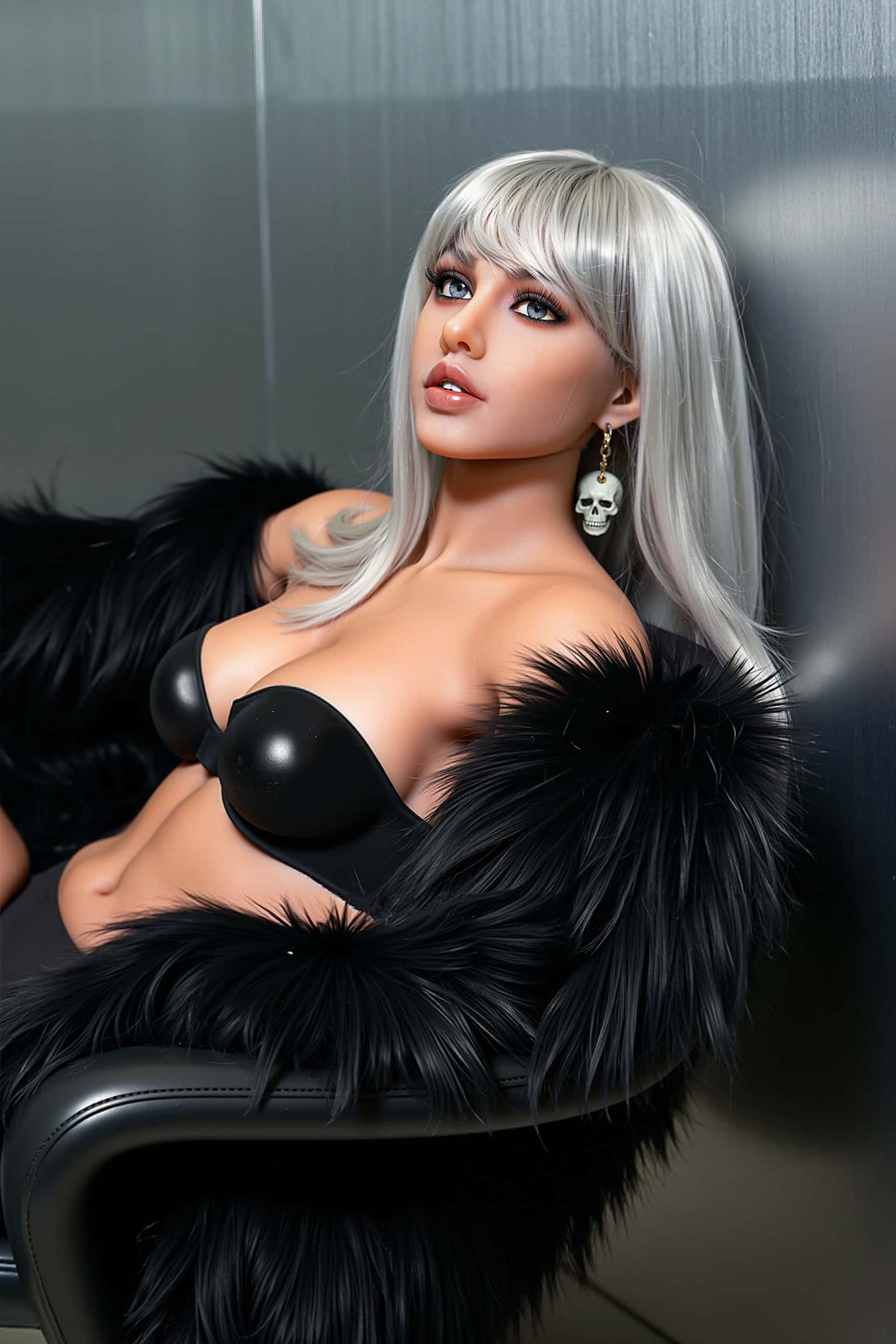 157cm/5ft2 D-Cup TPE Sex Doll, Head #AB26 - 图片 6