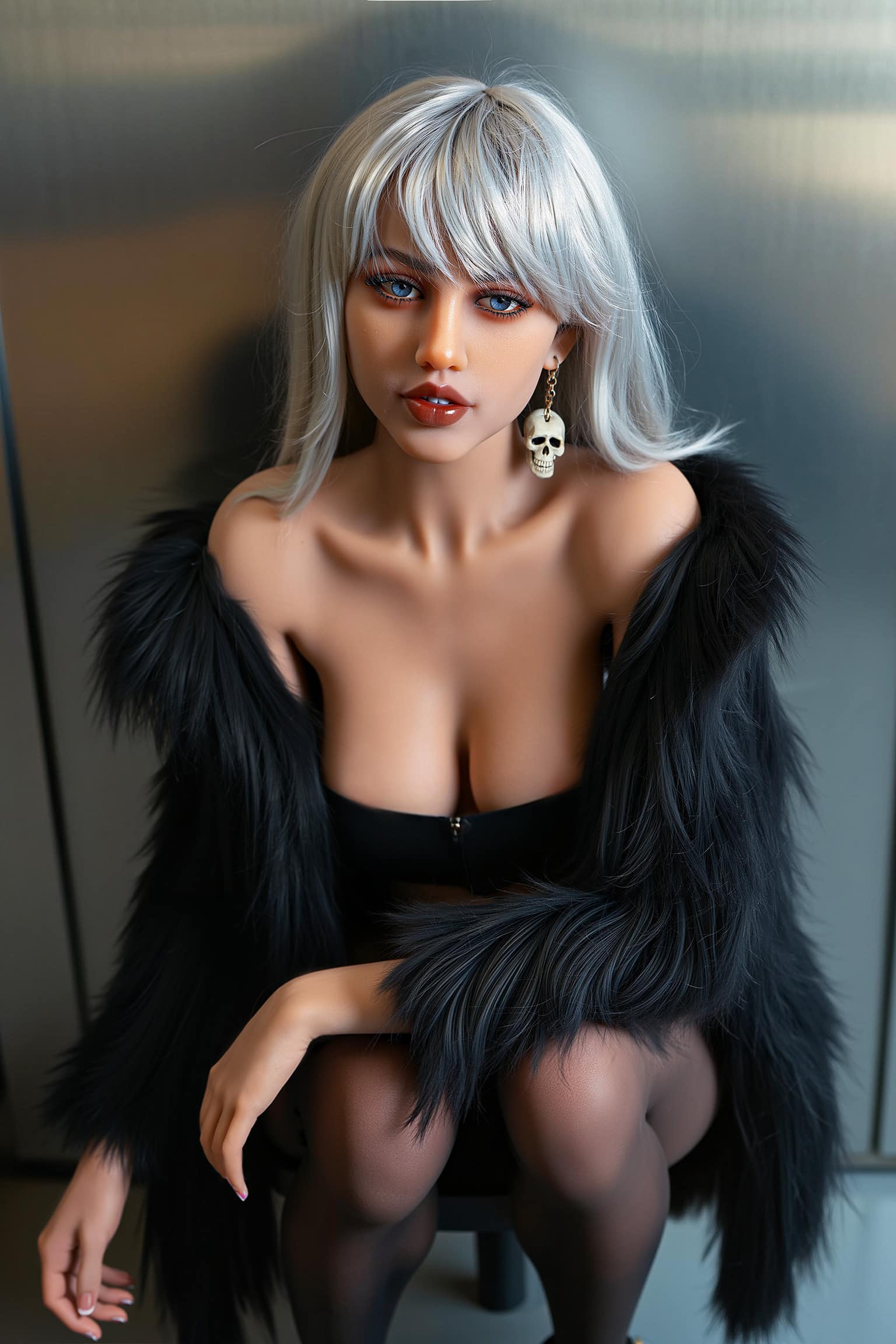 157cm/5ft2 D-Cup TPE Sex Doll, Head #AB26 - 图片 9