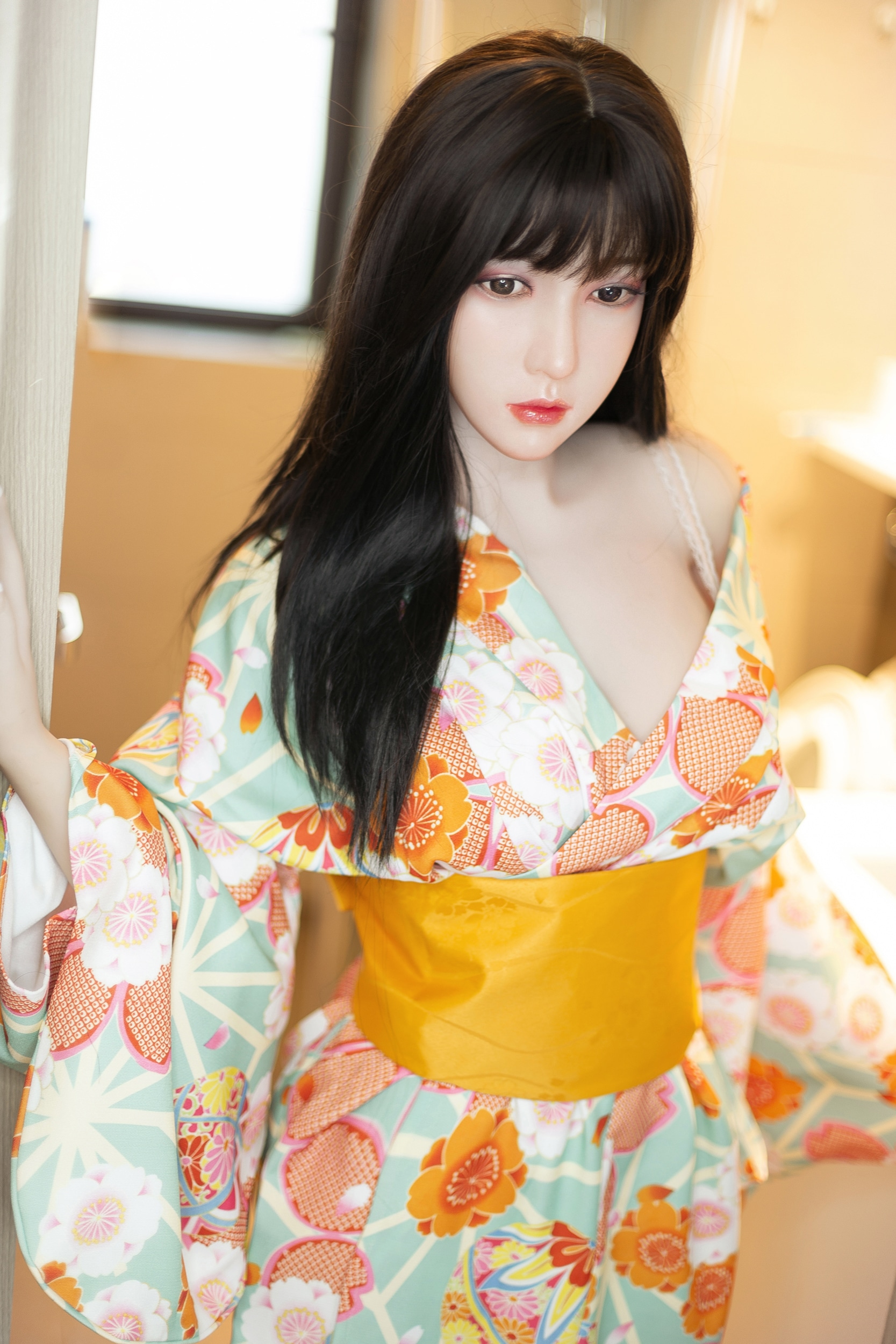 158cm/5ft2 D-Cup Hybrid Sex Doll, Head #AB3
