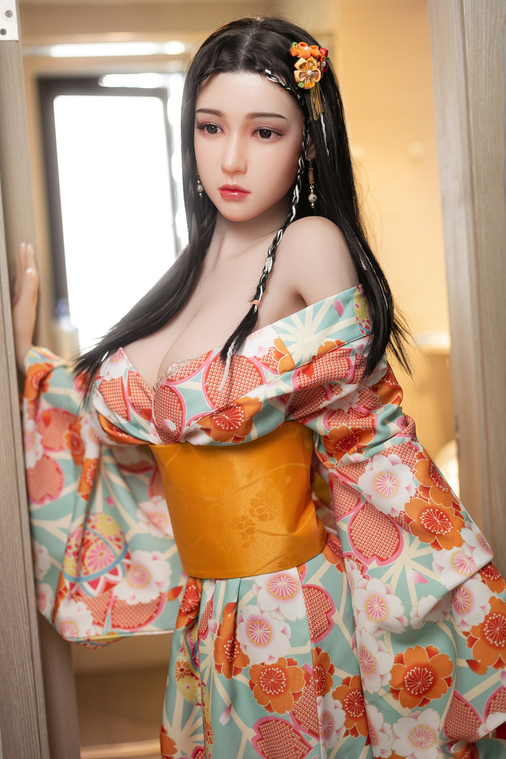 158cm/5ft2 D-Cup Hybrid Sex Doll, Head #AB3 - 图片 7