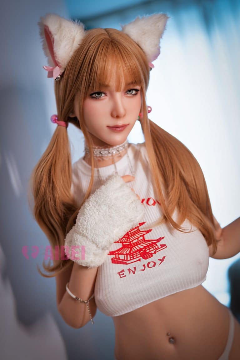 158cm/5ft2 F-Cup Silicone Sex Doll Rika, Head #AB17 (ROS)