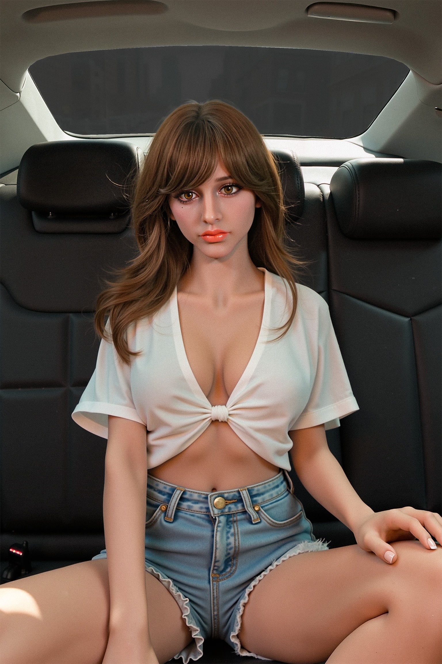 158cm/5ft2 F-Cup TPE Sex Doll, Head #AB27 - 图片 9