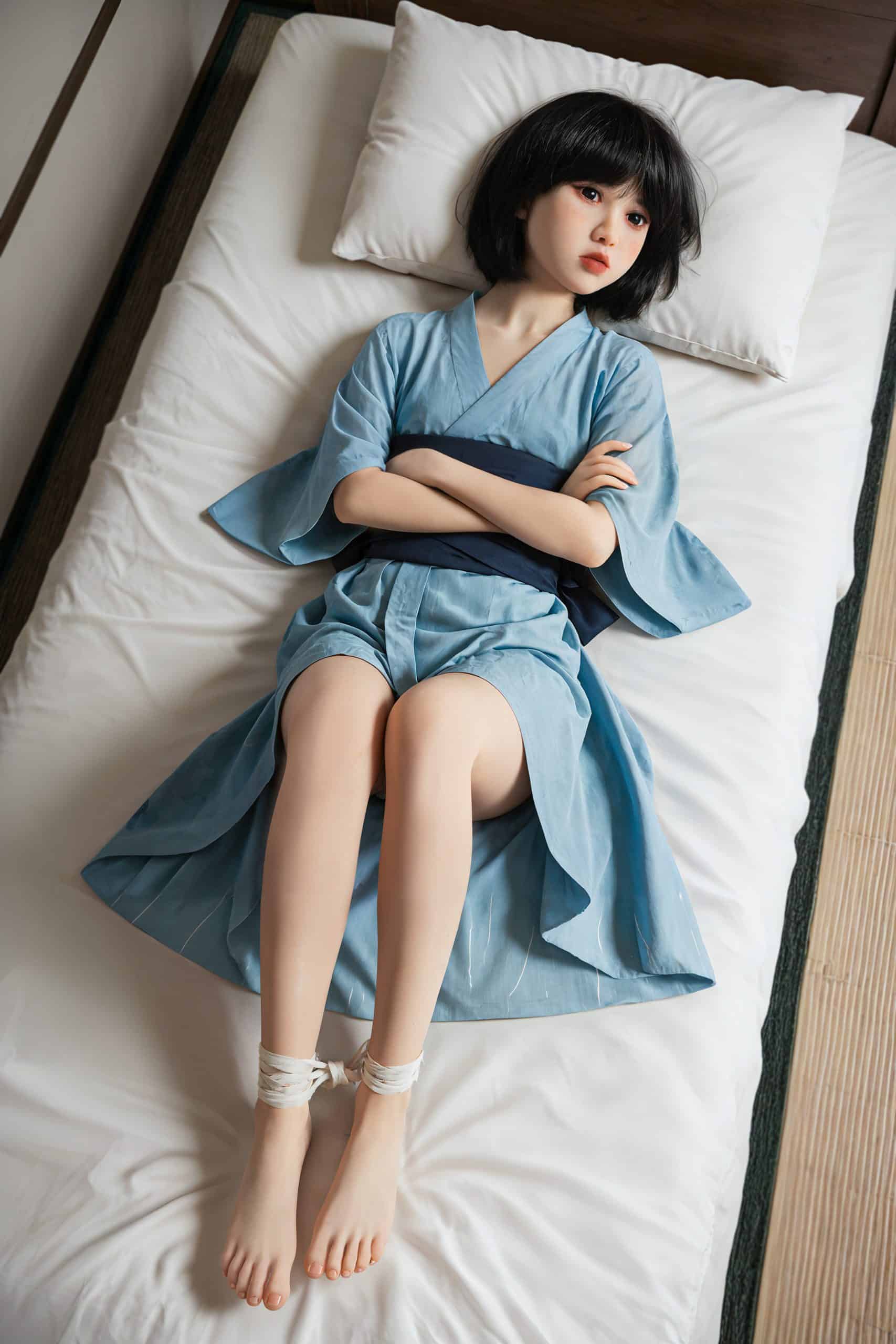 158cm/5ft2 Flat Chest TPE Sex Doll, Head #221 - 图片 9