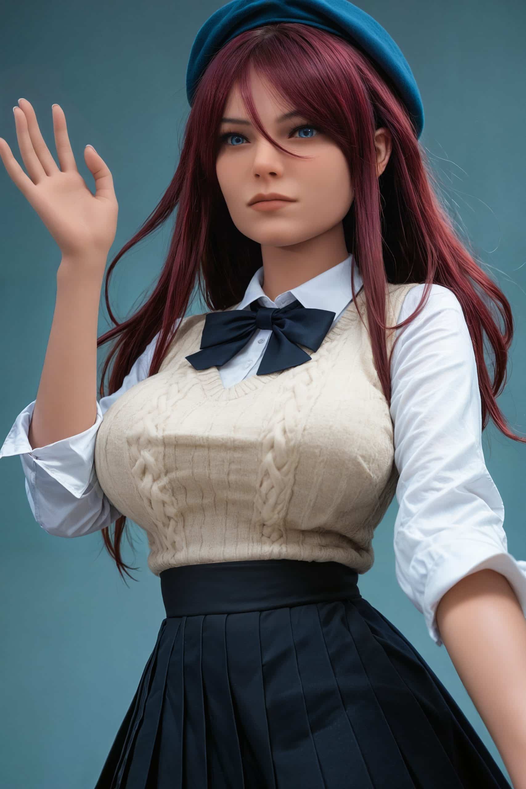 160cm/5ft3 F-Cup TPE Sex Doll, Head #AB13 - 图片 12