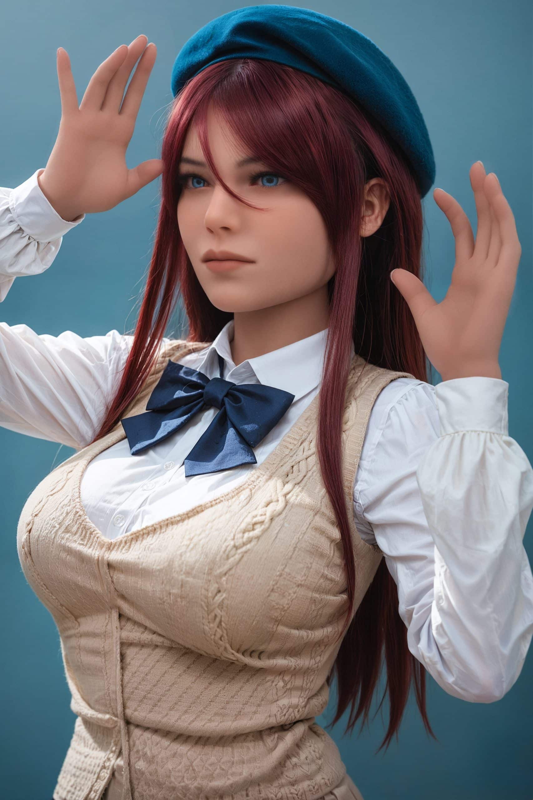 160cm/5ft3 F-Cup TPE Sex Doll, Head #AB13 - 图片 9