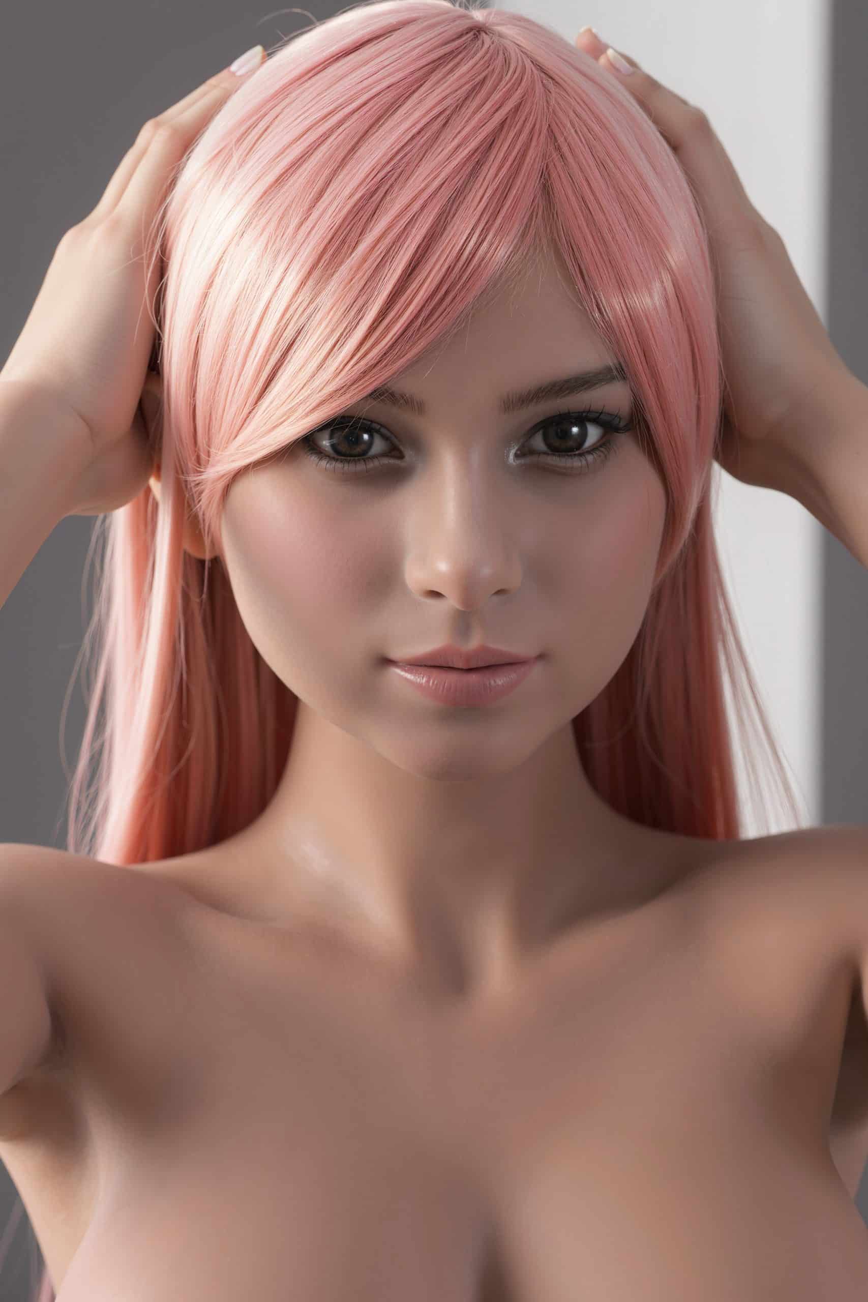 160cm/5ft3 F-Cup TPE Sex Doll, Head #AB24 - 图片 5