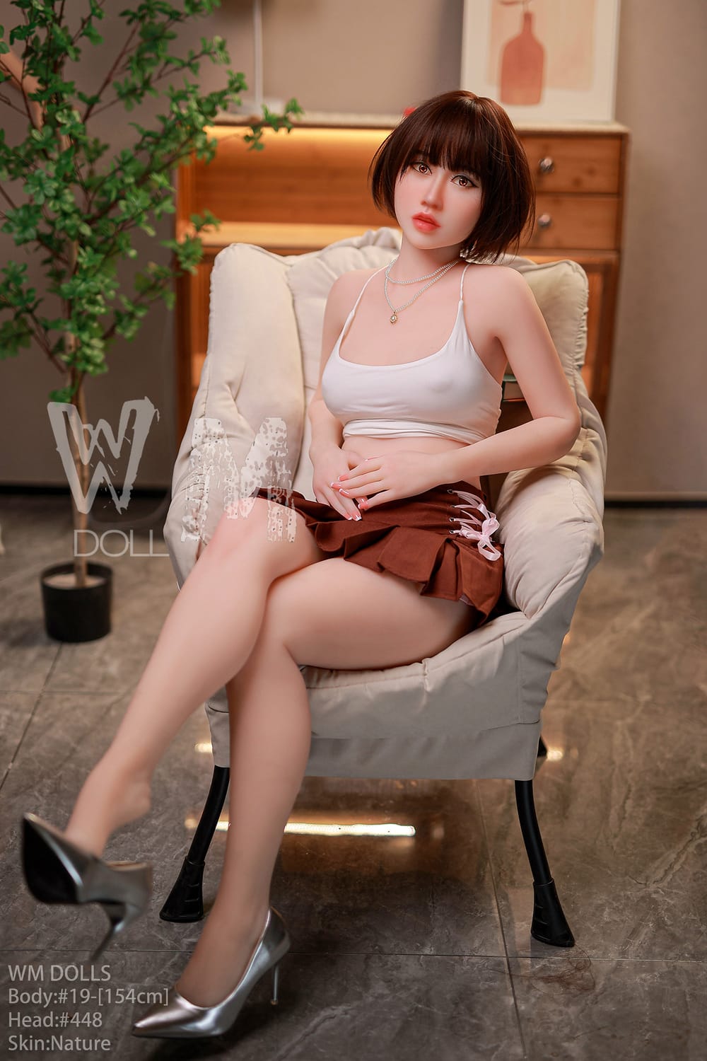 154cm/5ft1 B-Cup S-TPE Sex Doll, Head #448 - Image 12