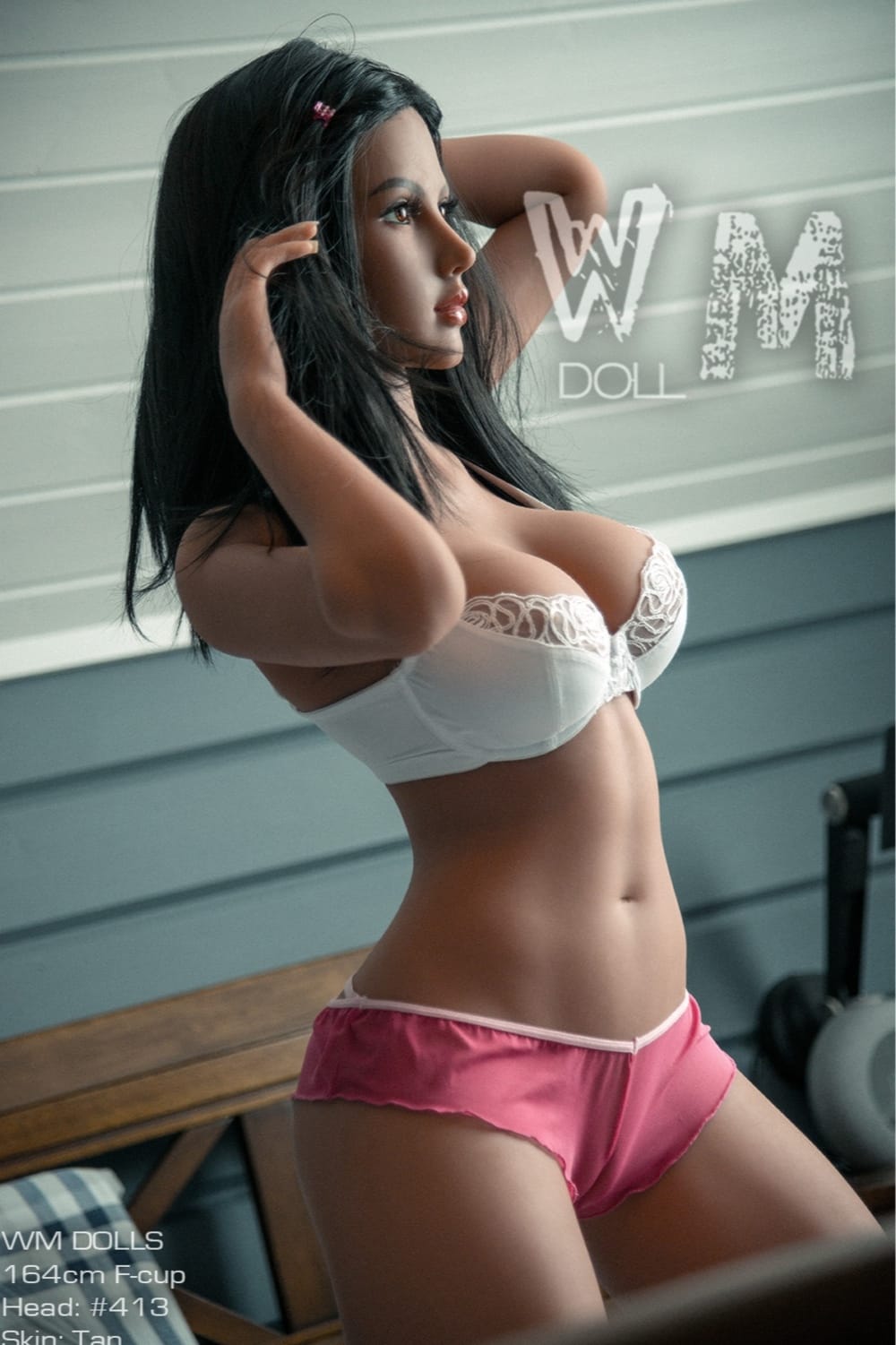 164cm/5ft4 F-Cup S-TPE Sex Doll, Head #413 - Image 4