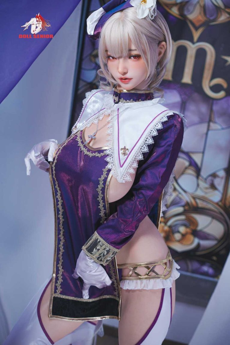 165cm 5ft5 F-Cup Real Skin Texture Silicone Sex Doll Head #Virgo (1)