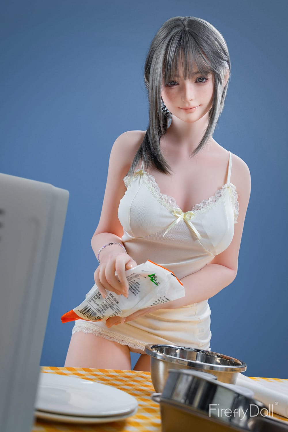 159cm/5ft3 E-Cup Hybrid Sex Doll Qiandao, Head #C013 (ROS) - Image 12