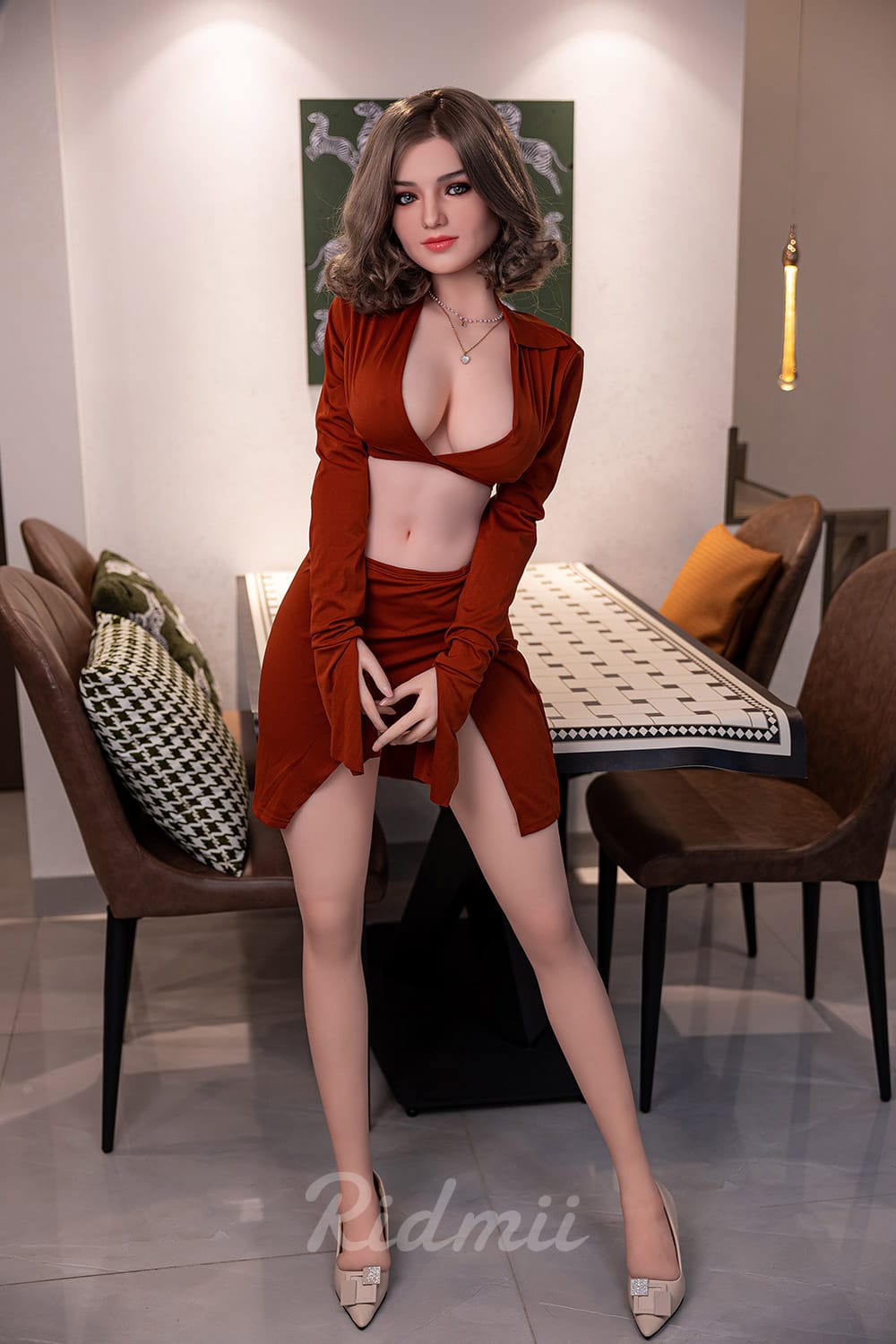 163cm 5ft4 E-Cup Hybrid Sex Doll Head #Krista