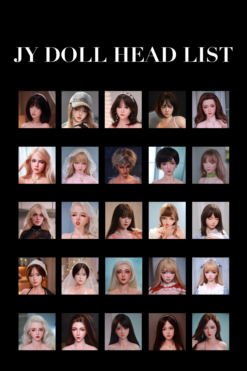 JY Doll Silicone Sex Doll Head - Image 2