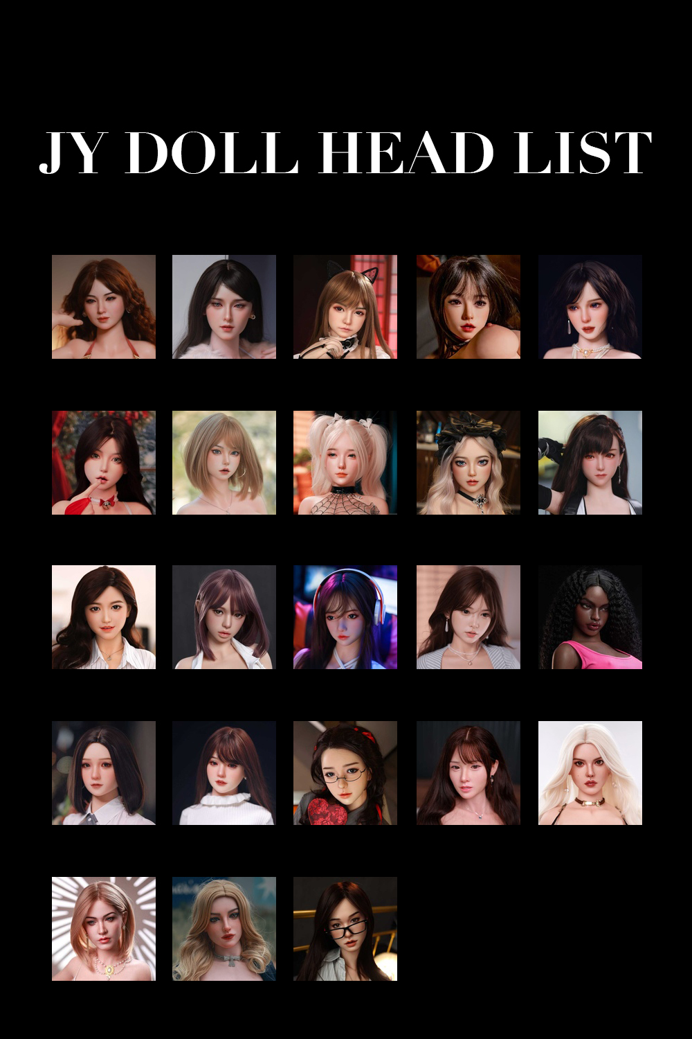 JY Doll Silicone Sex Doll Head - Image 3