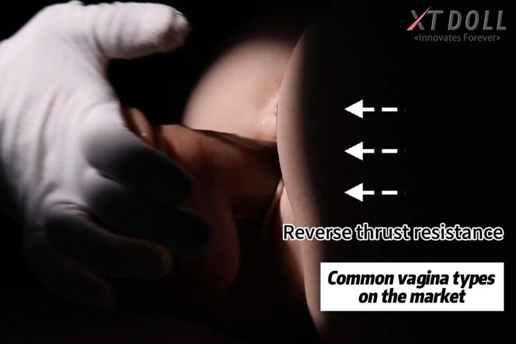Zero reverse thrust vagina