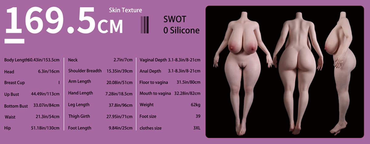 Evas 169.5cm body data